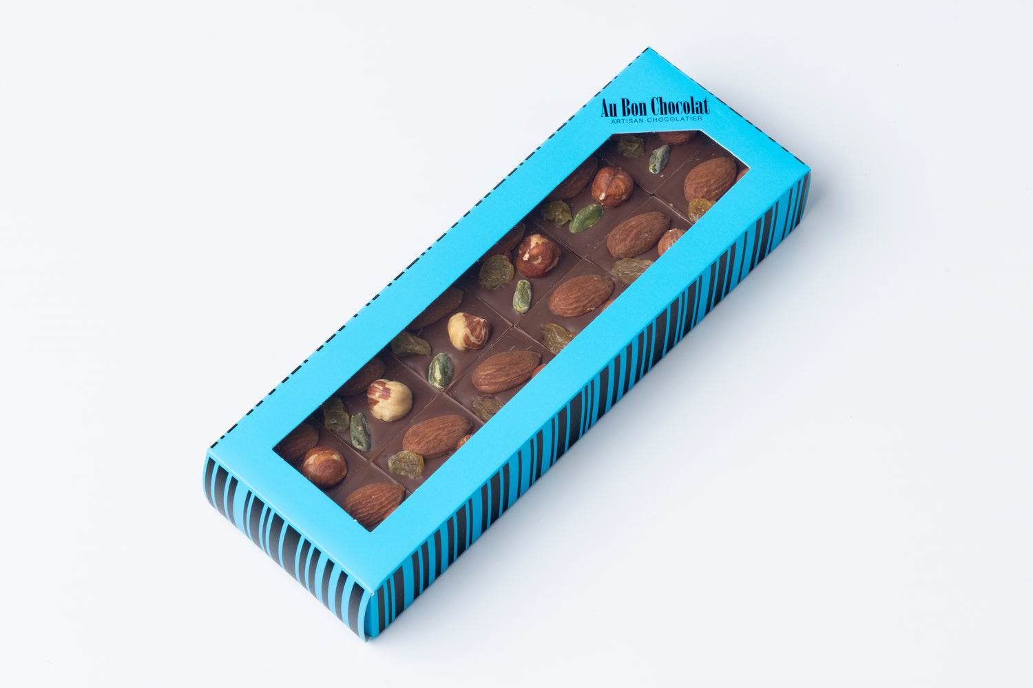 Carrés mendiants chocolat au lait 24 pièces