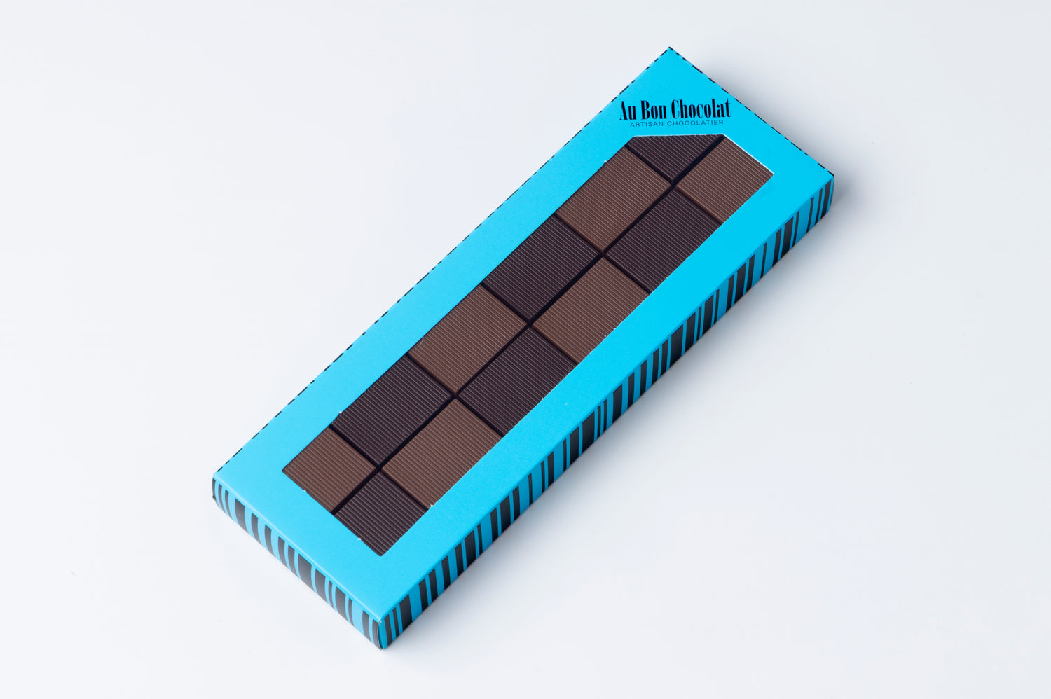 Carrés natures chocolat noir et chocolat au lait 48 pièces