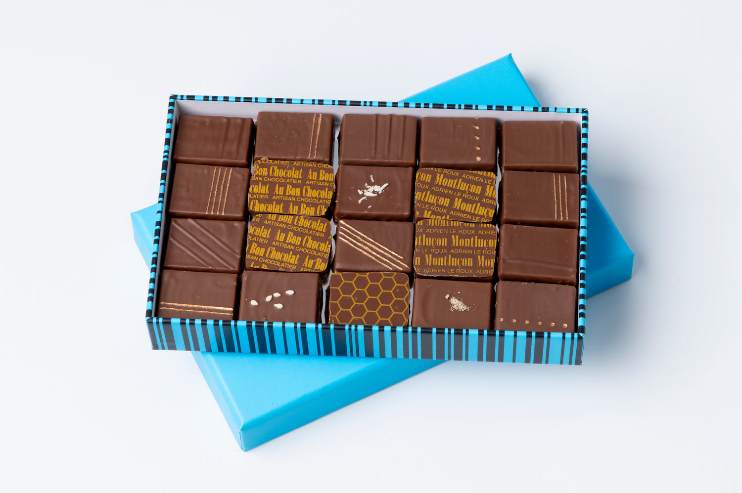 Boite 20 chocolats laits assortis
