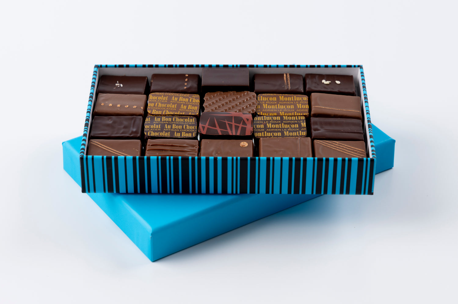 Boite 20 chocolats noirs et laits assortis