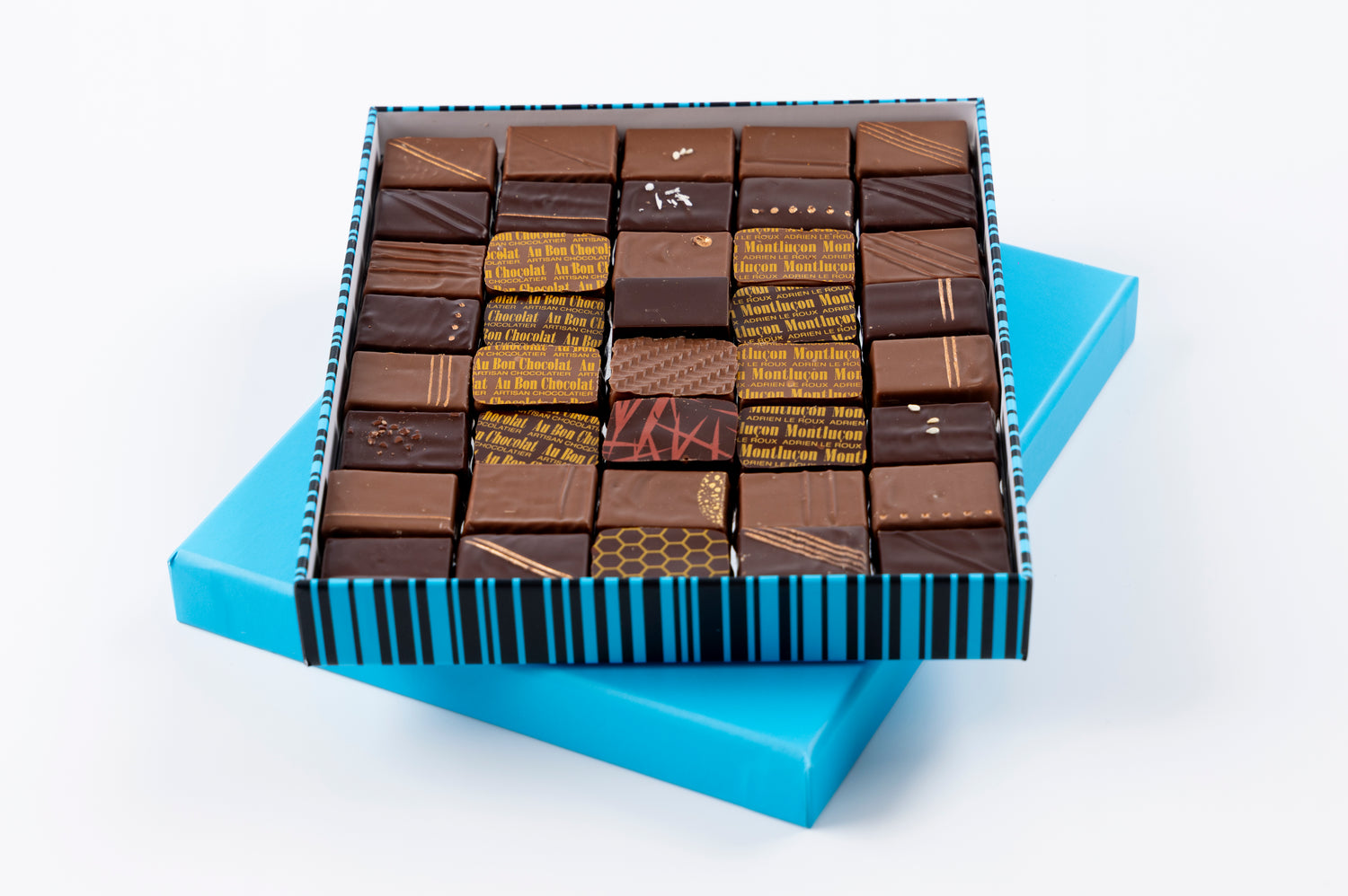 Boite 40 chocolats noirs et laits assortis